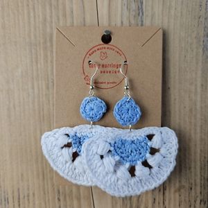 Handmade crochet earrings elegant earrings woven hoops accessories and jewelry